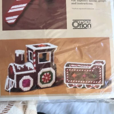 Kit de punta de aguja de lona 3D de colección 2608 Gingerbread Express vacaciones de Navidad Foto 1 de 4