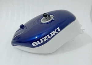 Suzuki RGV250 vj22 1991 -1994 Blue & White Painted Steel Petrol Tank + Cap |Fit - Picture 1 of 16
