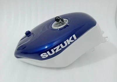 Suzuki RGV250 vj22 1991 -1994 Blue & White Painted Steel Petrol Tank + Cap |Fit - Image 1 of 4