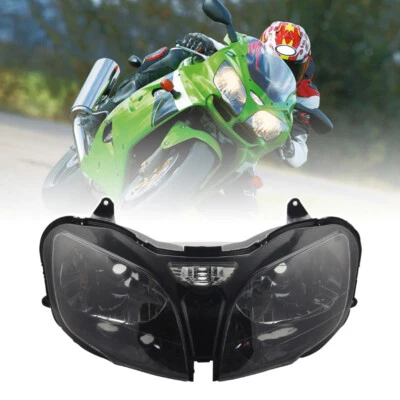 Front Headlight Assembly Headlamp For Kawasaki 2000 2001 2002 Ninja ZX6R 01 02 Foto 1 de 4