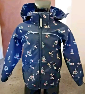 Preloved H&M Girls Navy Floral Jacket 3-4 Years - Picture 1 of 7