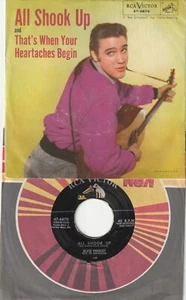 ELVIS PRESLEY (bundle of 7 45's w/PS's) (45's = VG+ to NM) (PS's = VG++ to MINT) - Picture 1 of 7