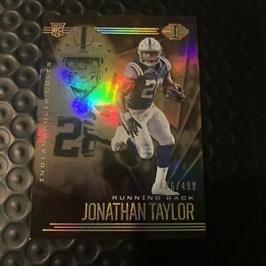 Panini Illusions 2020 Jonathan Taylor Rookie /499 Bronze Holo Foil RC Colts #14