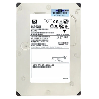 Festplatte HP BF03685A35 36GB 15000 RPM U320 SCSI 80-PIN 3.5" Zoll - Bild 1 von 4