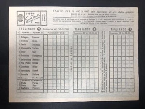 SCHEDINA TOTOCALCIO 1947/48 CONCORSO n° 12 DEL 30-11-47 NUOVA E RARA - Imagen 1 de 2