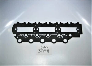 OMC 344341 ~OEM~ NEW Evinrude Johnson Port Side Intake Manifold to Block Gasket - Picture 1 of 2