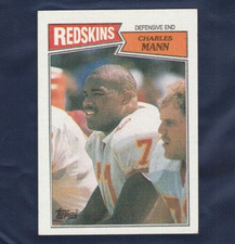 🏈1987 TOPPS CHARLES MANN 74 WASHINGTON REDSKINS Nevada Wolf Pack Valley Vikings