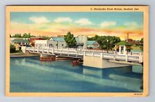 Seaford DE-Delaware, Nanticoke River Bridge, Antique Vintage Souvenir Postcard