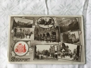 Stockport - Multi View Postcard - 1906 - Cheshire - Picture 1 of 2