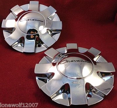 Juego de 4 tapas centrales de rueda personalizadas cromadas Giovanna # 124L180 (4 tapas) Foto 1 de 4