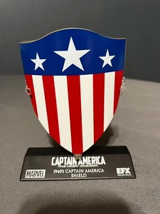 2016 EFX Collectibles Marvel 1940’s Captain America Shield (w Stand/certificate) - Picture 1 of 5