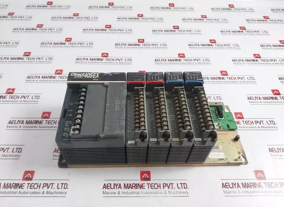 Koyo Direct LOGIC 405EX D4-EX,405-4DAC,U-05T,U-55N,U-05N,U-06B PLC Module Rack - Image 1 of 4