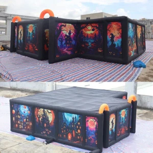 Impresión Completa Inflable Laberinto de Navidad Halloween Laberinto Casa Embrujada - Imagen 1 de 10