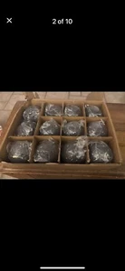 Ceramic Balls 4 In Set of 12 Round Stones gas Fire Pits or Fireplace Black - Picture 1 of 9