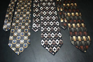 Seidenkrawatte George Harve Benard 100% Seide 3 Stück - Bild 1 von 8