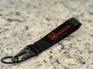 Black & Red HRC Racing Keychain for Honda Car & CBR Motorcycle - US Based - Bild 1 von 2