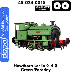 Weißdorn Leslie 040 grüne Faraday Dampflok DCC & Sound Dapol 4S-024-006S - Bild 1 von 5