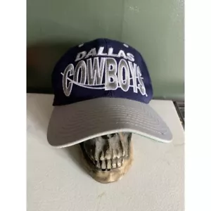 VINTAGE Dallas Cowboys 90's WAVE Swoosh ANI Snapback TEAM NFL - Picture 1 of 8