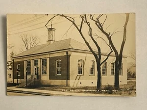 Vintage Postcard Whitinsville Massachusetts Post Office Posted 1942 Black White - Picture 1 of 5