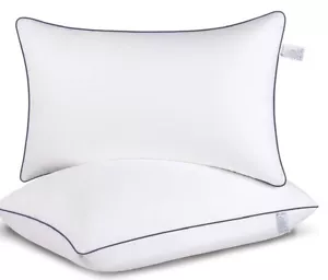 Hotel Pillows Queen Size Set of 2 - Queen Pillows 2 Pack Queen(Pack of 2) Grey - Picture 1 of 2
