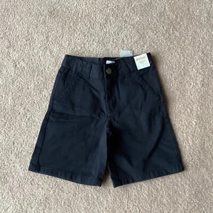 NWT GYMBOREE BOYS SHORTS, 5, FOUR POCKETS, ADJUSTABLE WAIST, BLACK, CHINO - Picture 1 of 3