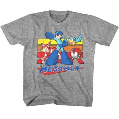 Camiseta Megaman Retro Rayas Niños Foto 1 de 2