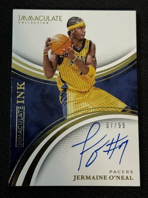 2024-25 Panini Immaculate Collection Jermaine O'Neal #INK-JON Ink Auto /99 - Image 1 of 2