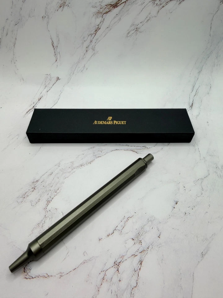 Audemars Piguet Royal Oak Titanium Ballpoint Pen Olive - Refillable, New in Box - Image 1 of 3