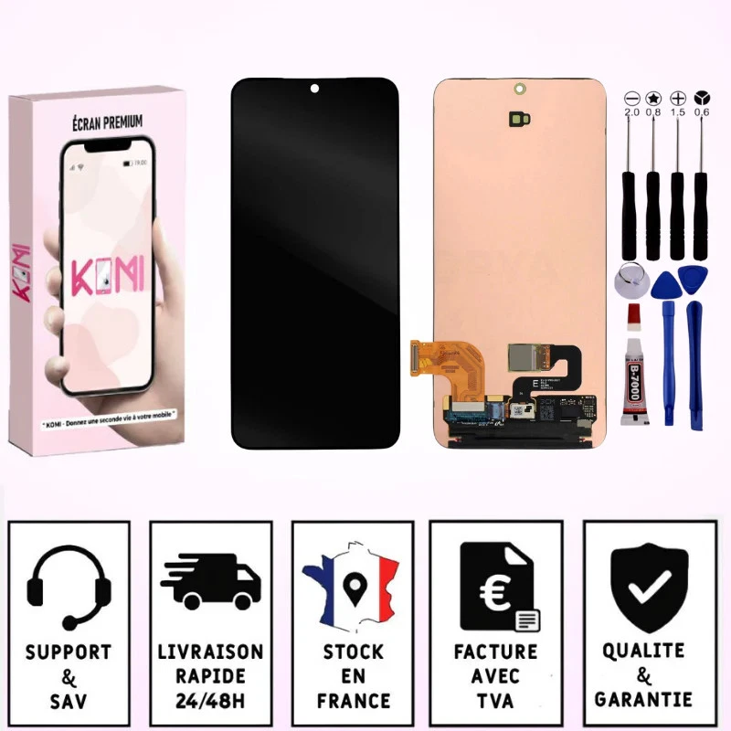 ECRAN POUR SAMSUNG S24 SM-S921B S921U LCD +CHASSIS +EMPREINTE NOIR +OUTILS - ... - Imagen 1 de 1