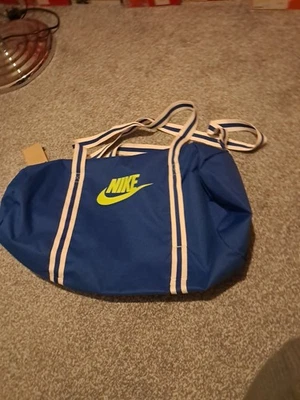 Nike Heritage Duffel Bag Gym Yoga Fitness Training Sports Football Bag Blue 30L - Image 1 of 4