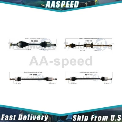 Conjunto de eje CV conjunto de eje delantero trasero para Ford Taurus X 2009 TrakMotive Foto 1 de 4