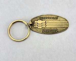 Vintage Chevrolet Keychain - Chevy Commitment to Excellence Mailbox Drop Fob - Picture 1 of 6