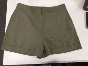 Boden Relaxed Turn Up Shorts Khaki R0308 UK 20R NWT Pockets Tailored - Picture 1 of 6