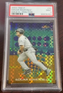 Finest #22 Edgar Martinez Gold Xfractor 32/139 2004 PSA 9/POP 3/SIN PSA 10s - Imagen 1 de 2