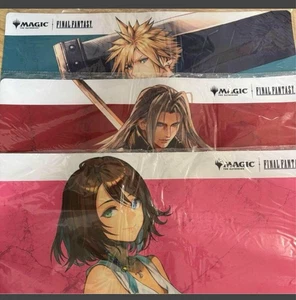 Juego de 3 alfombrillas de juego Final Fantasy Magic The Gathering Yuna, Cloud & Sephiroth nuevas sin usar Japón - Imagen 1 de 1