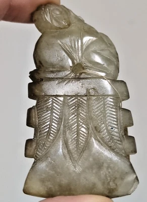 VINTAGE SOAPSTONE FIGURE WITH ORIGINAL LABEL & SEAL - Image 1 of 4