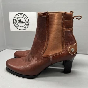 Cole Haan Ankle Boots Women D18578 Brown Leather Size 8.5 Preowned RARE - Picture 1 of 13
