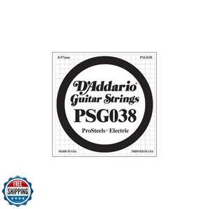 D'Addario PSG038 ProSteels Corda singola per chitarra elettrica, .038 - Foto 1 di 1