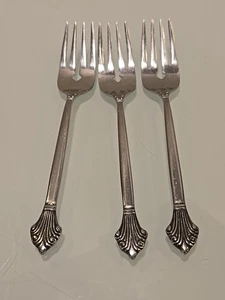 VTG. Towle SCC Uanlai Stainless SALAD FORKS 6.5" long (3pk bundle) JAPAN - Picture 1 of 8