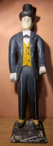 Folk Art Carved Mens Top Hat Suit *Dapper Dan?* (Read Description) - Picture 1 of 10