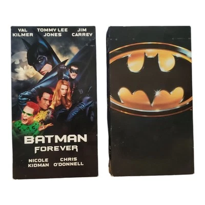 Lot of 2 VHS - BATMAN & Batman Forever Pre-owned Tim Burton VG+ - Image 1 of 4