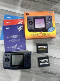 NeoGeo Pocket Color Launch Edition Blue + games