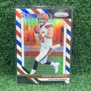 BAKER MAYFIELD 2018 Prizm Red White & Blue SP Rookie Card #201 Browns Bucs RC - Picture 1 of 2