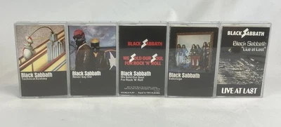 BLACK SABBATH Cassette Tape Lot x5 Sabotage Live Die Ecstasy Sold Our Soul Ozzy - Image 1 of 4