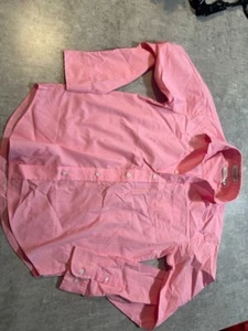 YOUTH SIZE 14 PINK IZOD BOTTON DOWN WITH CLIP ON TIE - Picture 1 of 4