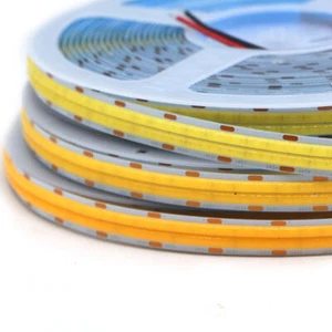 DC24V Double Row COB LED Strip Super Bright 600leds/m Flexible Tape Lights Decor - Picture 1 of 23