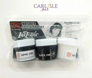 Zig Inktober Ink Set Of 3 - Picture 1 of 2