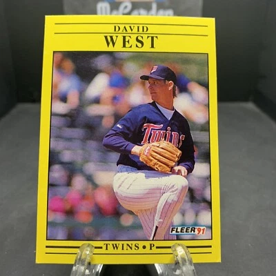1991 Fleer David West #627 Minnesota Twins - Image 1 of 2