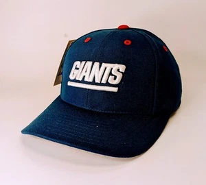 Sombrero con logotipo vintage atlético de los New York Giants años 90 azul real a presión - nuevo con etiquetas - Imagen 1 de 3