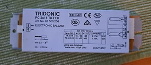 Vorschaltgerät EVG Tridonic PC 2x18 T8 TEC für 2 Leuchtstofflampen 18 W - Bild 1 von 3